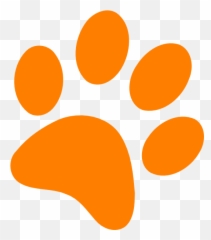 Pawprint Clipart Pet Pawprint Pet - Transparent Orange Paw Print Emoji,Dog Paw Emoji