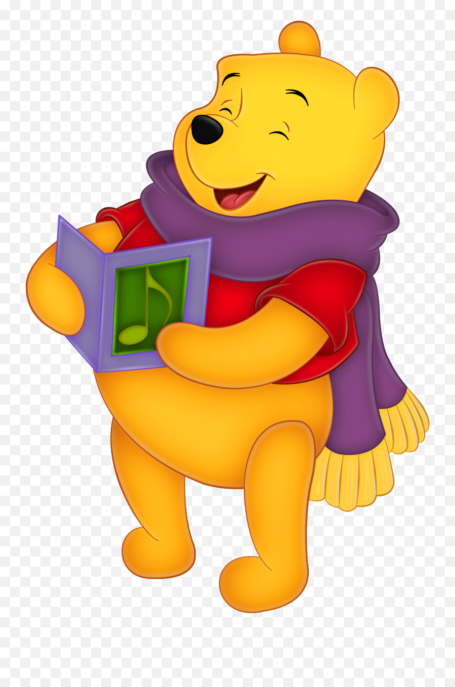 Pooh With A Book In His Hands - Christmas Winnie The Pooh Emoji,Eeyore Emotions