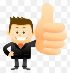 Clipart Happy Thumbs Up - Thumbs Up Cartoon Png Transparent Employee Thumbs Up Cartoon Emoji,Happy Thumbs Up Emoticon