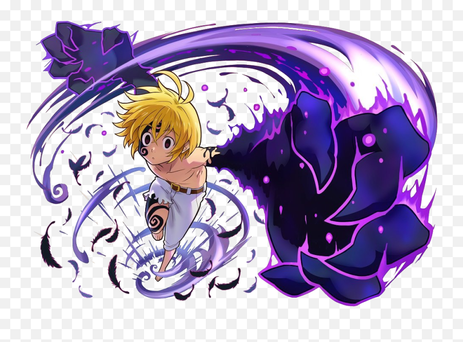 Pin En Anime - Dark Energy Anime Dark Magic Emoji,Meliodas Emotions