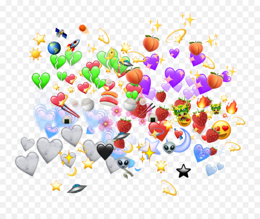 Crowns King Queen Hearts Aliens Sticker By Mamasu203c - Dot Emoji,King Emoji Iphone