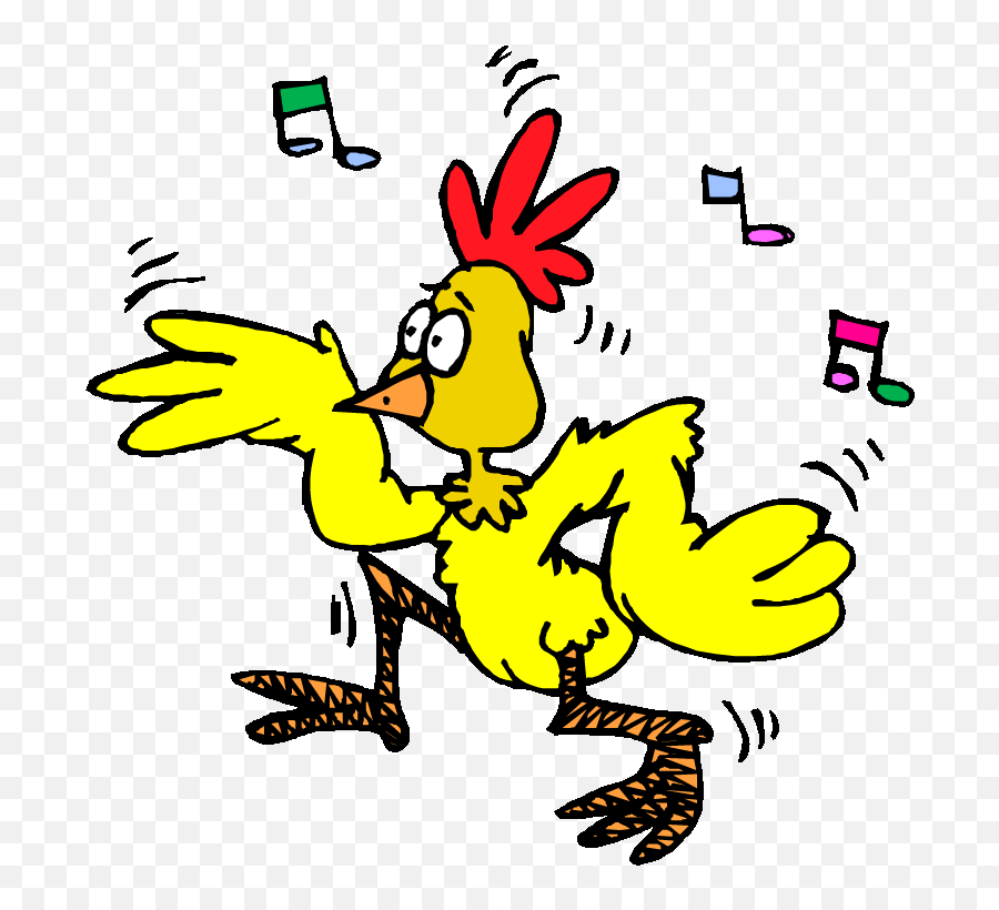 Hen Clipart Skinny Chicken Hen Skinny - Chicken Dance Clipart Emoji,Dancing Chicken Emoticon