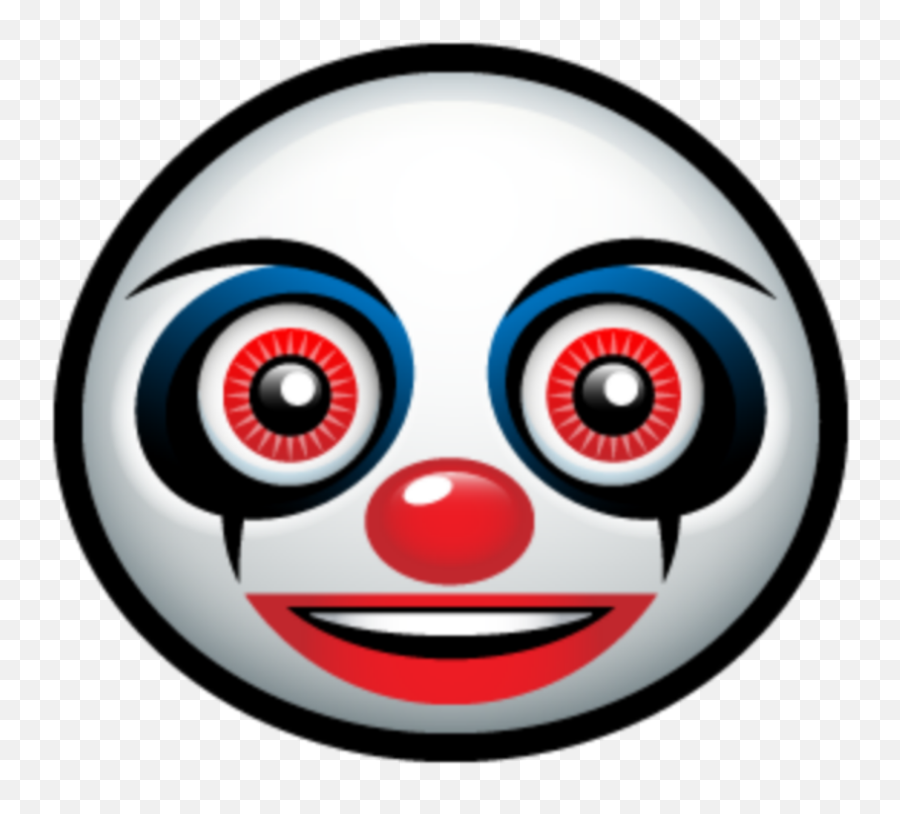Scary Emojis Transparent Cartoon - Jingfm Scary Clown Face Emoji,Scared Emoji Transparent Background