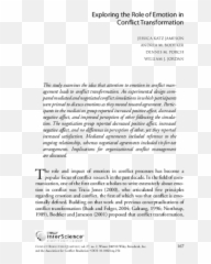 Of Emotion In Conflict Transformation - Document Emoji,Emotion Of Ker