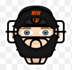 Softball Umpire Mask Clipart Emoji,Baltimore Orioles Emoji