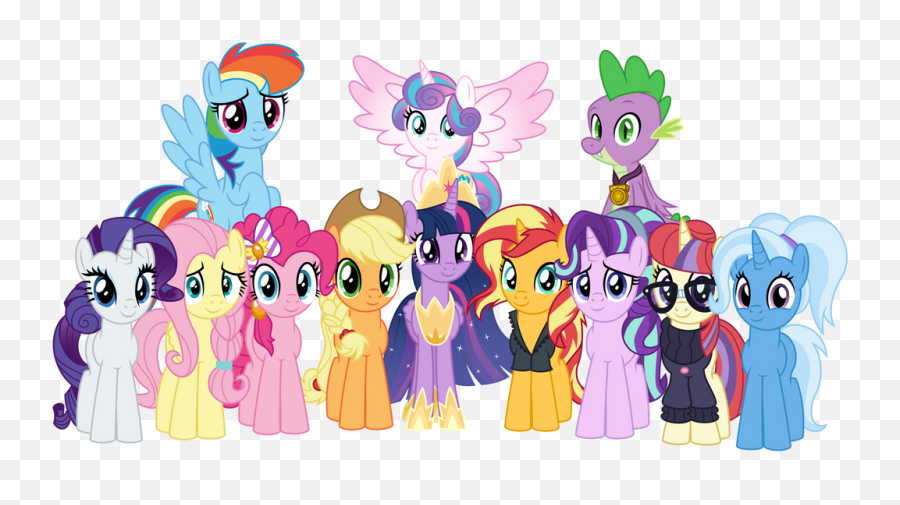 2382741 - Safe Artistemeraldblast63 Derpibooru Import Twilight Sparkle Trixie Sunset Shimmer And Starlight Glimmer Emoji,My Little Pony: Friendship Is Magic - A Flurry Of Emotions