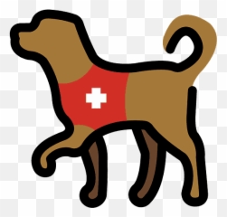 Service Dog - Service Dog Clipart Emoji,Facebook Dog Emoji