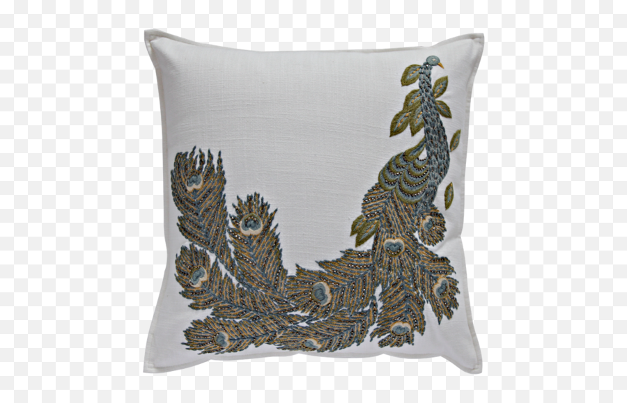 Standing Peacock - Ivory Pillows Decorative Emoji,Emoji Plush Pillow
