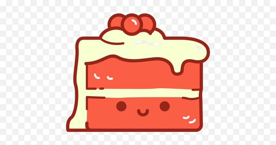 Three Layered Cake Flat - Red Velvet Cake Cartoon Png Emoji,Animated Emoticons Eating Carrot Cake