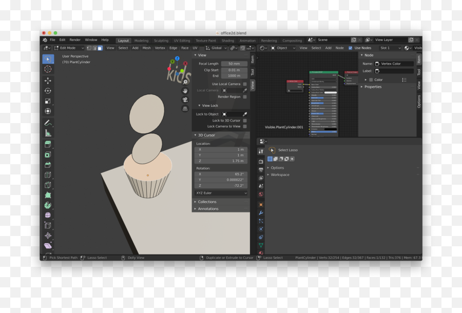 Using Vertex Colors In Blender 28 By Ben Olayinka - Dot Emoji,Blender Emotion Mask Download