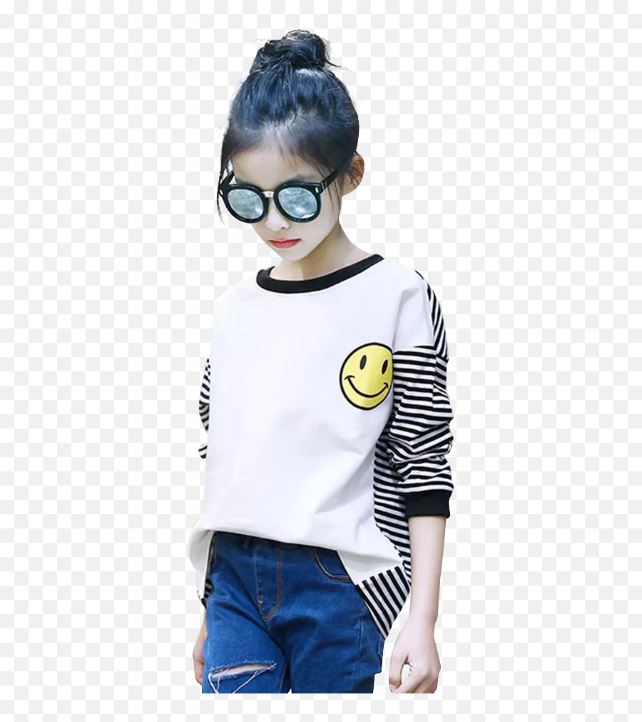Shirt Kids Casual Child Girl Clothes - Bun Emoji,Emoticon Emoji Tee Shirt Girls 10-12