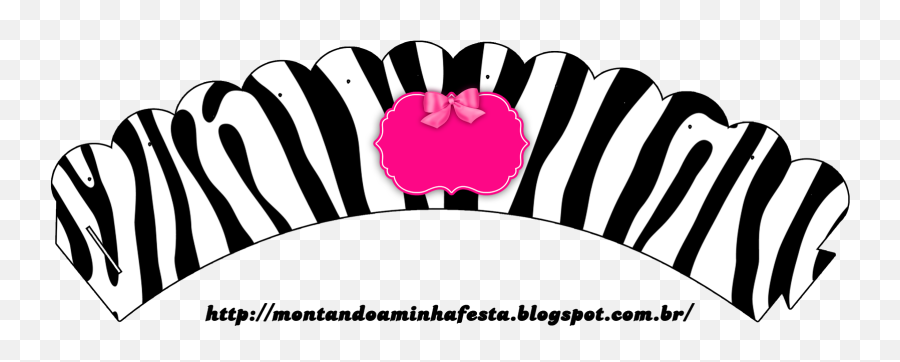 Zebra And Pink Free Party Printable Boxes And Invitations - Language Emoji,Fazendo A Minha Festa Emoji