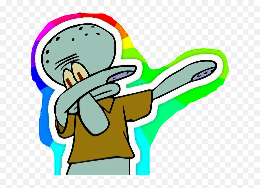 Dap Rainbow Sticker - Dab Png Emoji,Dap Emoji