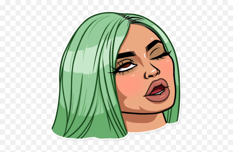 Sticker Maker - Kylie Jenner Stickers Telegram Emoji,Kylie Emojis