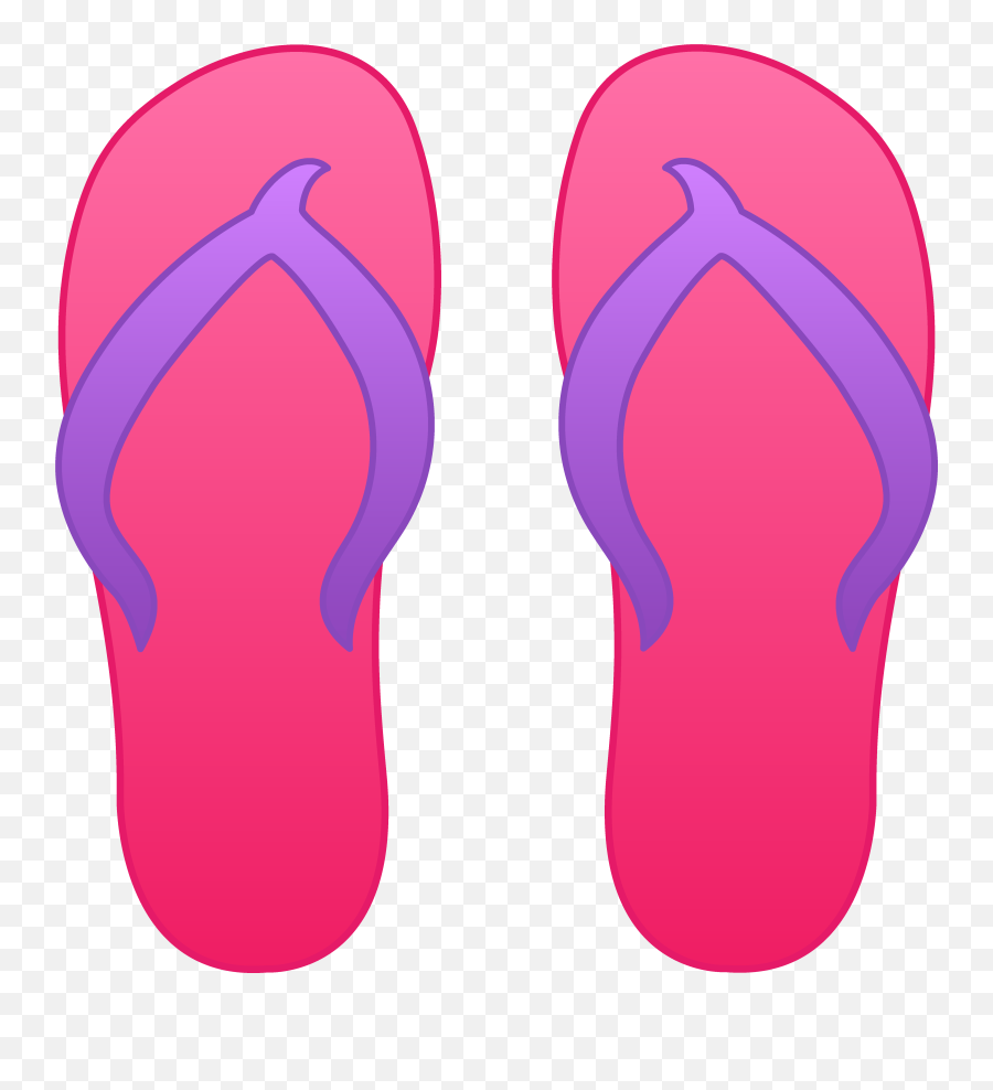 Flip Flop Clipart 4 - Flip Flops Clipart Emoji,Pink Flip Flop Emoji