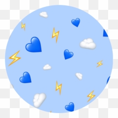Clouds Cloud Hearts Heart Emoji Sticker By Dex - Girly,Blue Circle Emoji