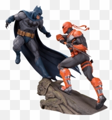 Dc Comics Batman Vs Deathstroke Statue By Dc Collectibles Emoji,Deathstroke Cartoon Emoticon