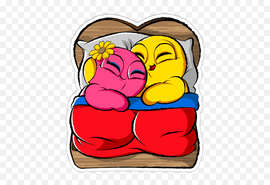Boo Emojis - Couple Sleeping In Bed Emoji,Sleeping Emoji