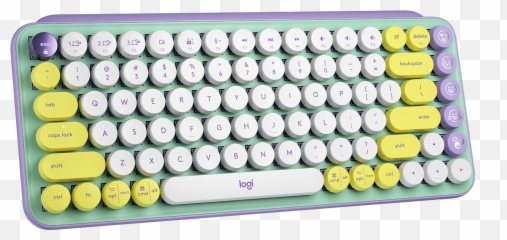 Logitech 920 - 010708 Pop Keys Wireless Mechanical Keyboard Emoji Keys Bluetoothusb Daydream,Key Emoji