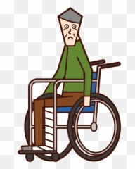 Illustration Of A Person Old Man Who Fractures His Leg And Emoji,Old Man Emoji