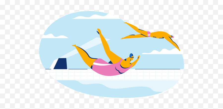 Swimming Icon - Download In Flat Style Emoji,Swim Emoji Pale Skin Girl
