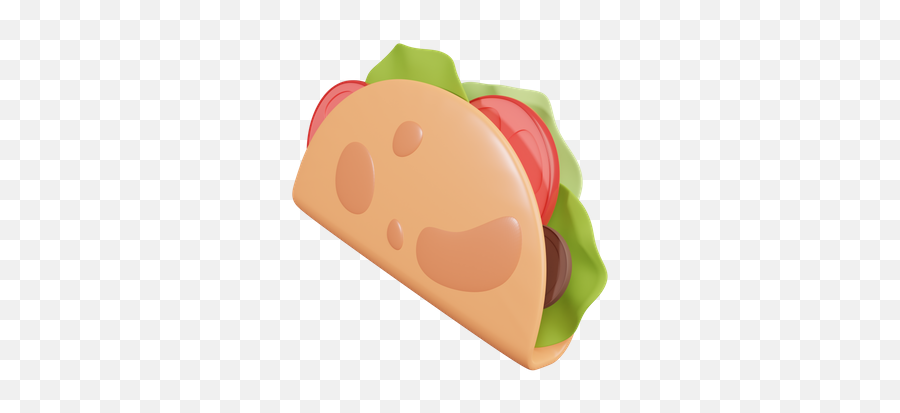 Premium Taco 3d Illustration Download In Png Obj Or Blend Emoji,Affectionate Emojie