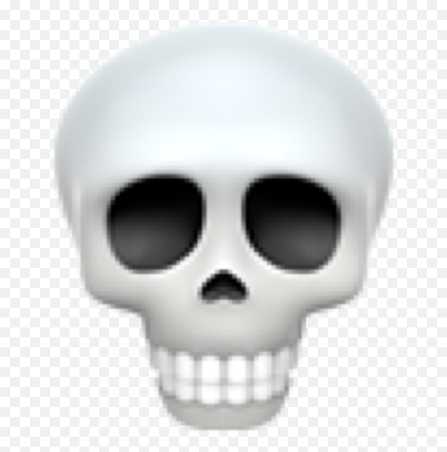 Skull Iphoneemoji Sticker - Solid,Skull Emoji