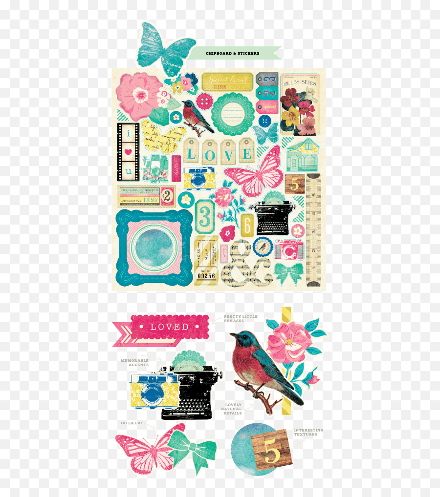 Crate Paper Maggie Holmes Collection Crate Paper Planner - Decorative Emoji,Heidi Swapp Emoji Stickers