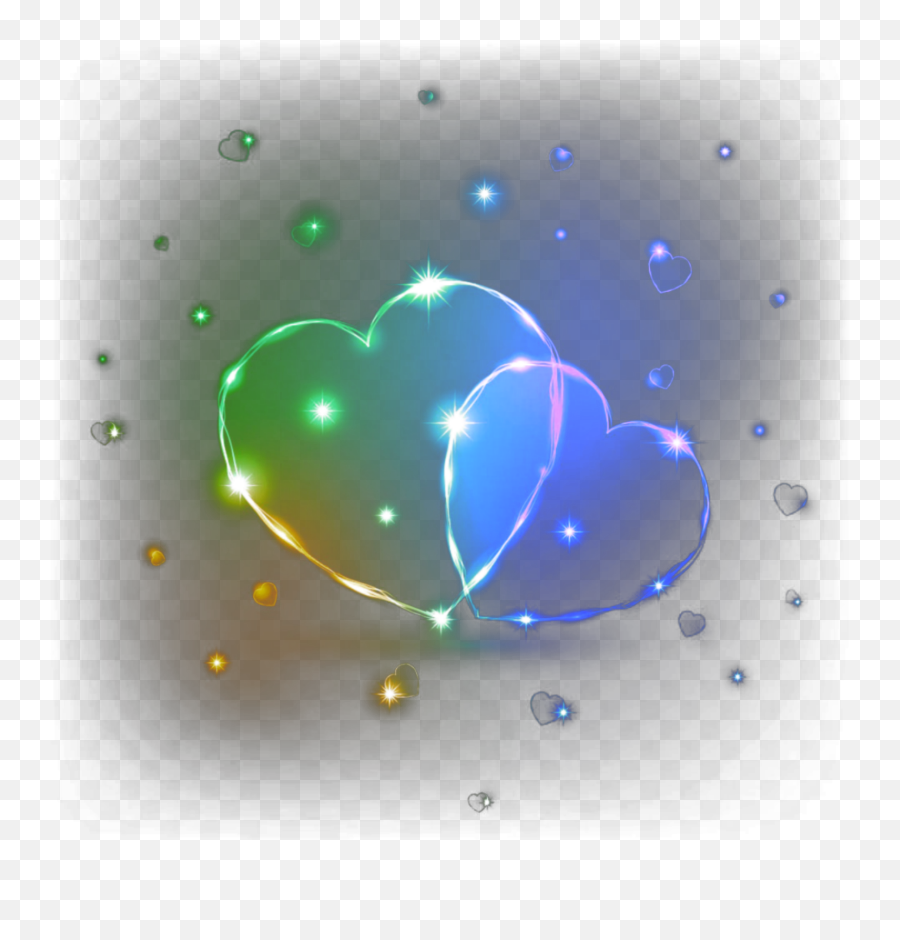 Neon Hearts Neonhearts Sticker By Ml - Neon Hearts Emoji,Colored Heart Emoji