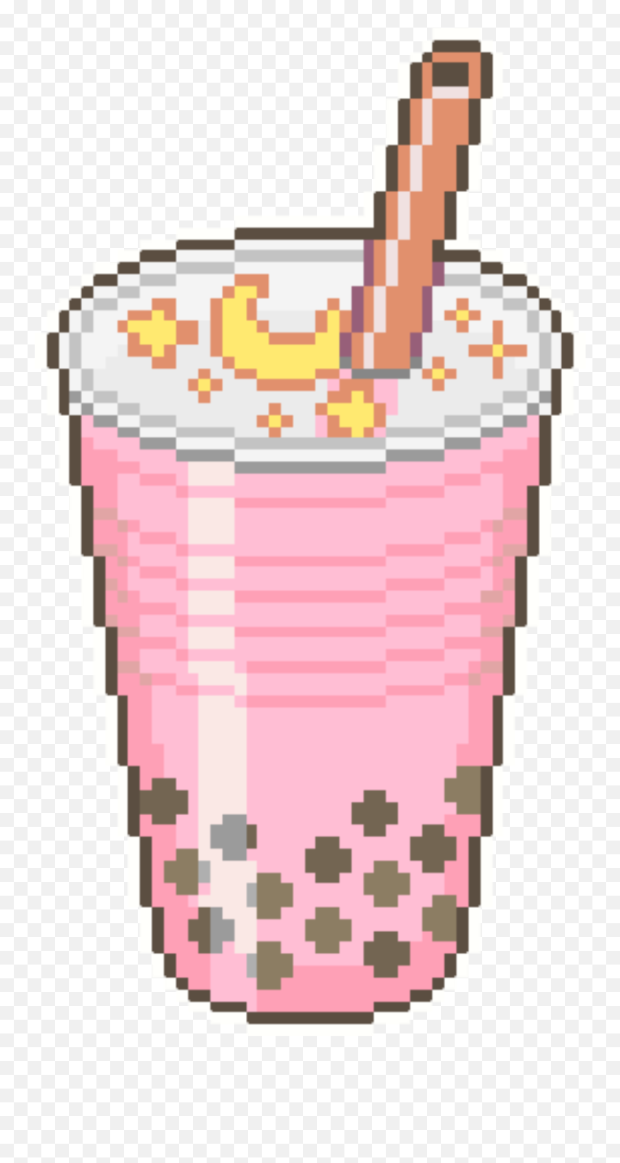 The Most Edited - Pixel Boba Emoji,Kendall Vertes Emoji