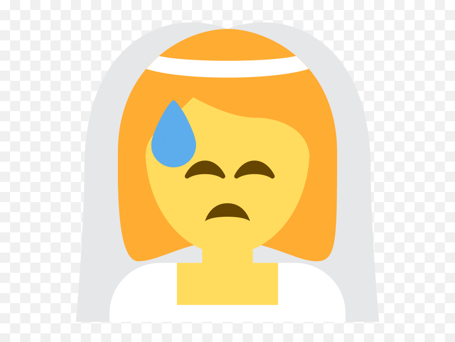 Emoji Face Mashup Bot On Twitter Bride With Veil - Hair Design,Sweat Emoji Png