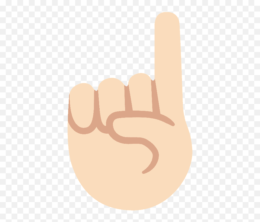 Index Pointing Up Emoji Clipart - Sign Language,Pointing Finger Emoji