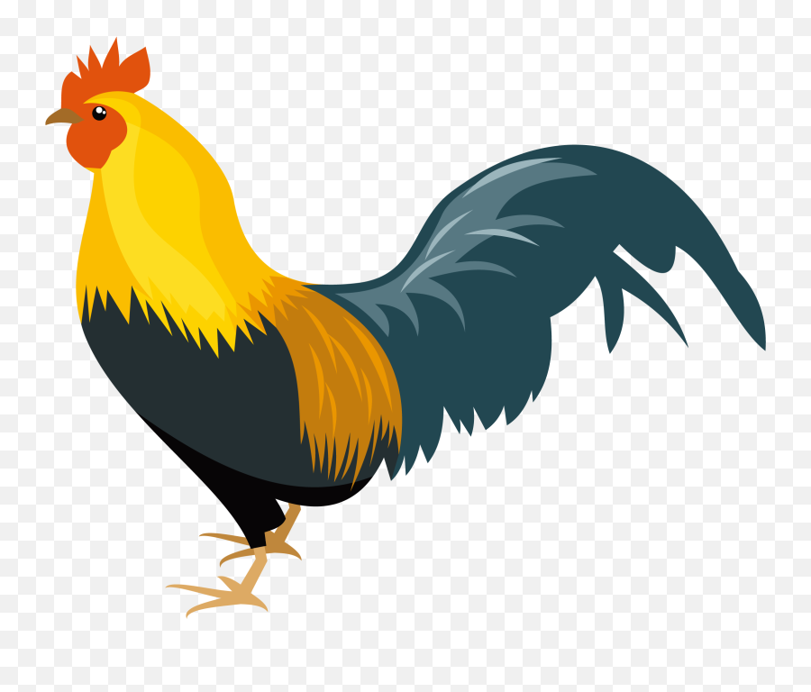 Clip Royalty Free Library Rooster Chicken Clip Art - Rooster Rooster Clipart Transparent Background Emoji,Chicken Wing Emoji