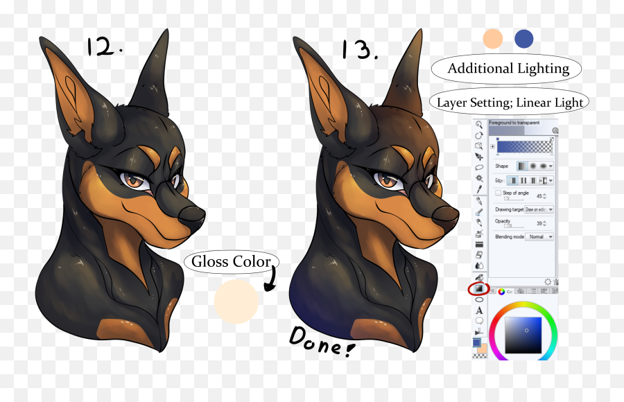 Drawing Anthropomorphic Animals By Herodraws - Clip Studio Tips Anthropomorphic Dog Drawing Emoji,Cartoon Emotions Animals