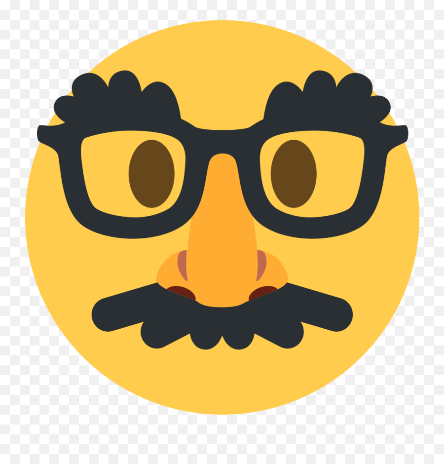 Disguised Face Emoji - Disguised Face Emoji,Mustache Emoji