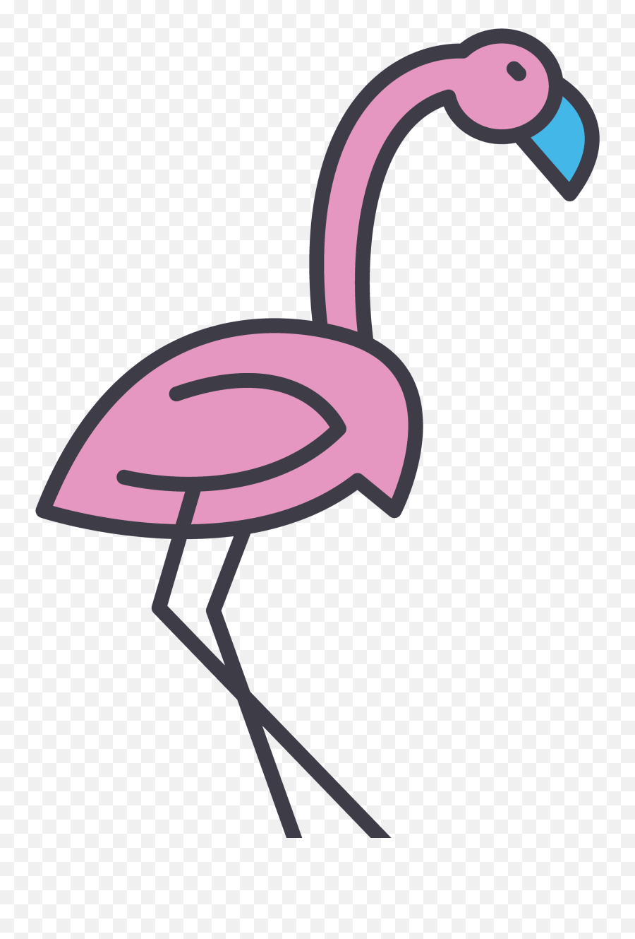 Greater Flamingo Clipart - Girly Emoji,Flamingo Emoji