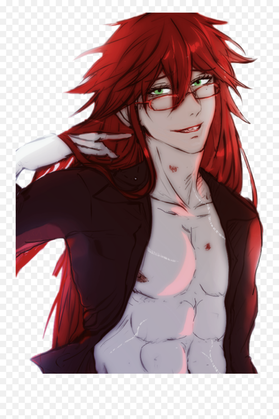 Grell Kuroshitsuji Sticker - Moribirds Grell Sutcliff Emoji,Grell Sutcliff Emojis