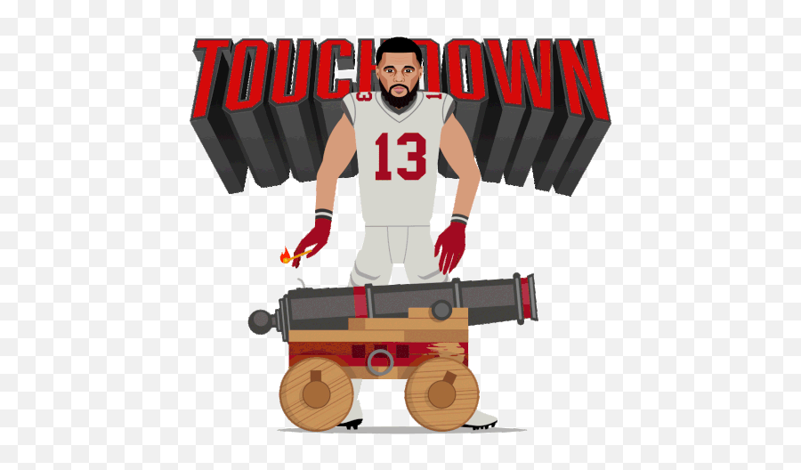 Sports Sportsmanias Gif - Fire The Cannons Bucs Gif Emoji,Emojis Touchdown