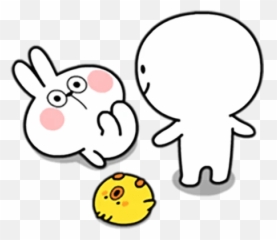 Animation Spoiled Rabbit - Telegram Sticker Spoilled Rabbut Smile Person Gif Emoji,Rabbit Emoticons Gif
