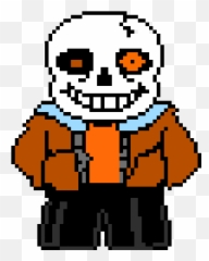 Pixel Art Gallery - Underhell Sans Pixel Art Emoji,How To Make A Chara Emoji
