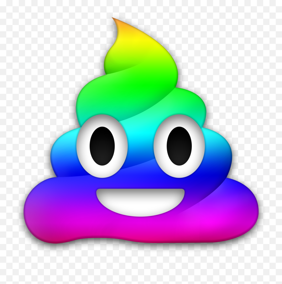 What Does Unicorn Poop Look Like - Rainbow Poop Emoji Svg,Unicorn Emoji