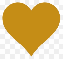 Solid Gold Heart Clip Art - Clipart Yellow Heart Png Emoji,Rabbit With Hearts Emojis