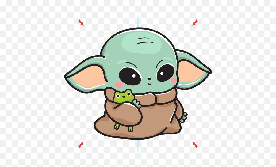 How To Draw Baby Yoda - Kawaii Art Easy Step By Step Guide Emoji,Yoda All Emotion The Future Is
