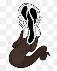 Ghostface Cartoon Scream - Screaming Png Download 458600 Emoji,Ghost Face Emoticon