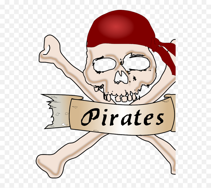 Pirate Skull Svg Vector Pirate Skull Clip Art - Svg Clipart Emoji,Skull Bones Emoticon