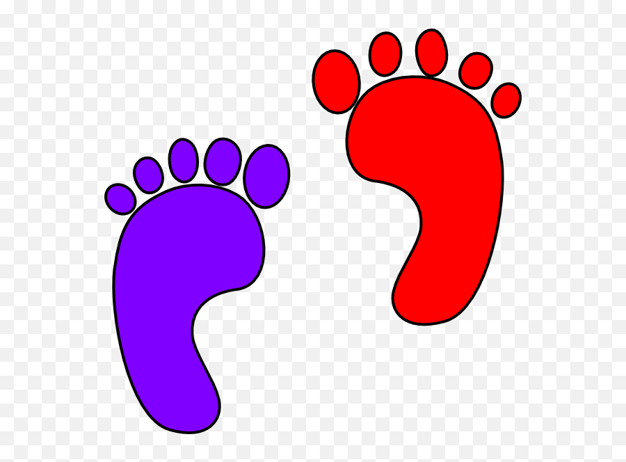 Red Footprints - Clipart Best Emoji,Snowflake Red Footprints Emoji