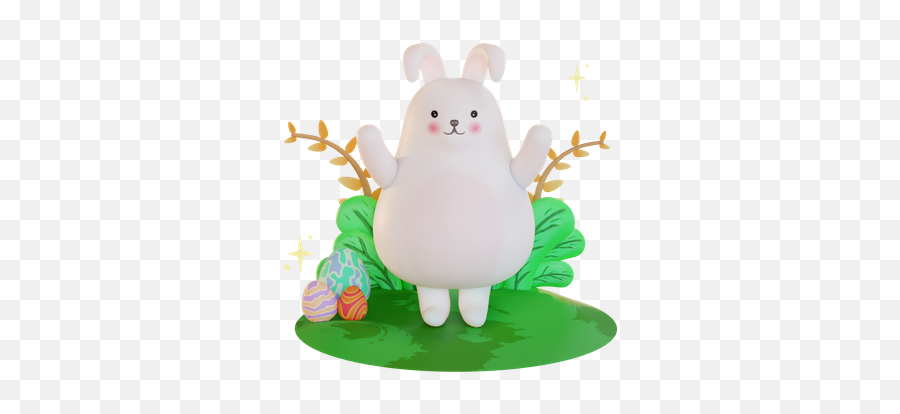 Spring 3d Illustrations Designs Images Vectors Hd Graphics Emoji,Bunny Pat Emoji