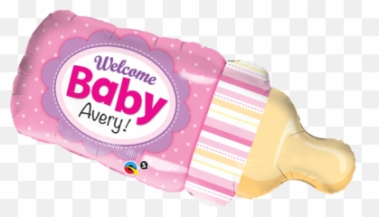 Baby Shower Balloons Party Connection Canada - Welcome Baby Girl Clipart Emoji,Baby Bottle Emoji