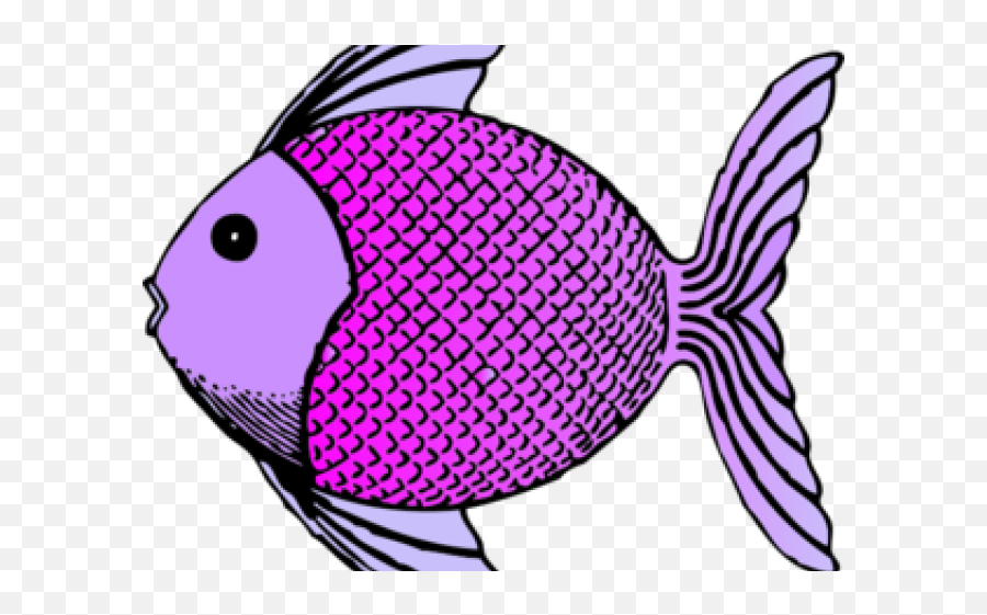 Tropical Fish Clipart Purple - Png Download Full Size Fish With Scales Clipart Emoji,Fish Emoji