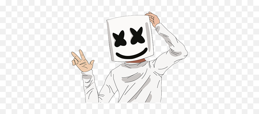 Marshmello Projects Photos Videos Logos Illustrations - Fictional Character Emoji,Marshmello Emoticon